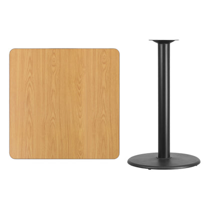 Flash Furniture XU-NATTB-3636-TR24B-GG Dining Table