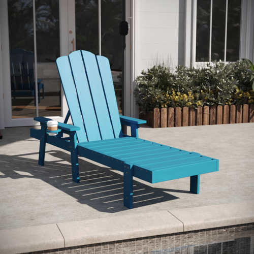 Flash Furniture LE-HMP-070-01-BL-GG 19 1/4" Patio Lounge Seating