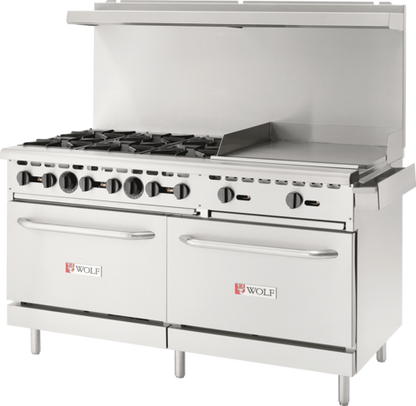 Wolf WX60F-6B24GP-QS-COMMANDER 60" Gas Restaurant Range