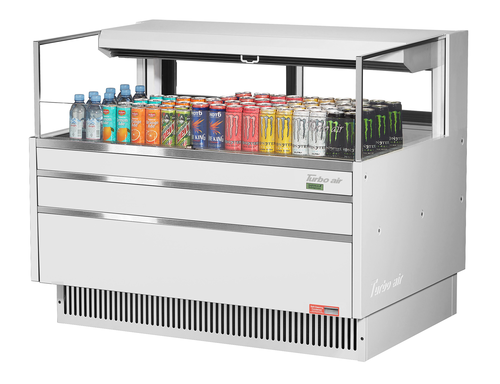 Turbo Air TOM-48L-UFD-W(B)-1S-N 46 3/4" Open Air Merchandiser