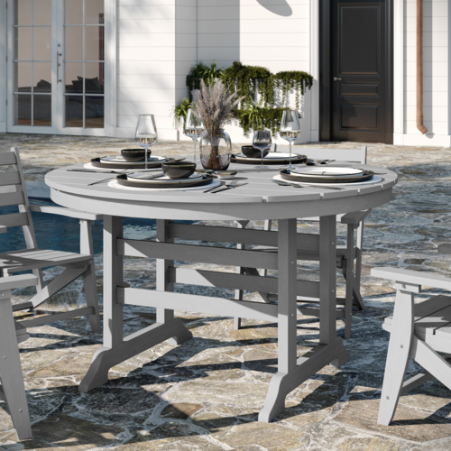 Flash Furniture LE-HMP-248-01-GRY-GG 25 1/4" Patio Table