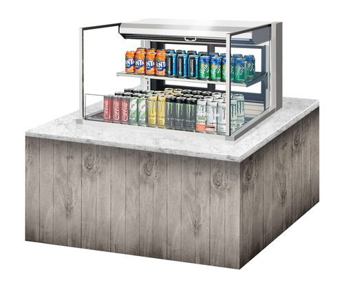 Turbo Air TOM-36L-UFD-S-2SI-N 35 7/8" Refrigerated Display Case