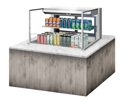 Turbo Air TOM-36L-UFD-S-2SI-N 35 7/8" Refrigerated Display Case