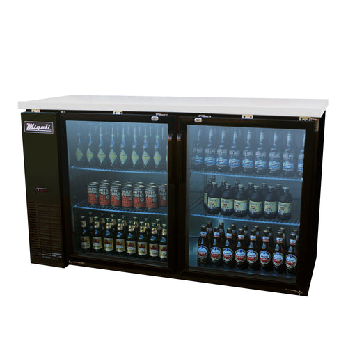 Migali C-BB60G-HC 60 3/4" Solid Door Back Bar Cooler