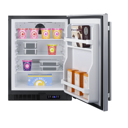 Summit ALFZ51 23 3/8" Solid Door Undercounter Freezer