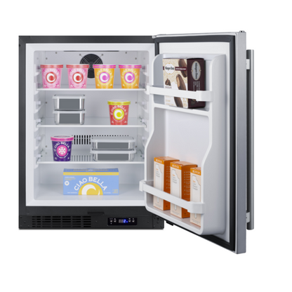 Summit ALFZ51 23 3/8" Solid Door Undercounter Freezer