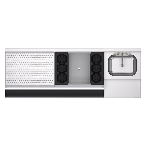 Krowne KR24-W66A-10 66" Underbar Ice Bin / Cocktail Station