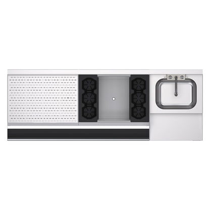 Krowne KR24-W66A-10 66" Underbar Ice Bin / Cocktail Station