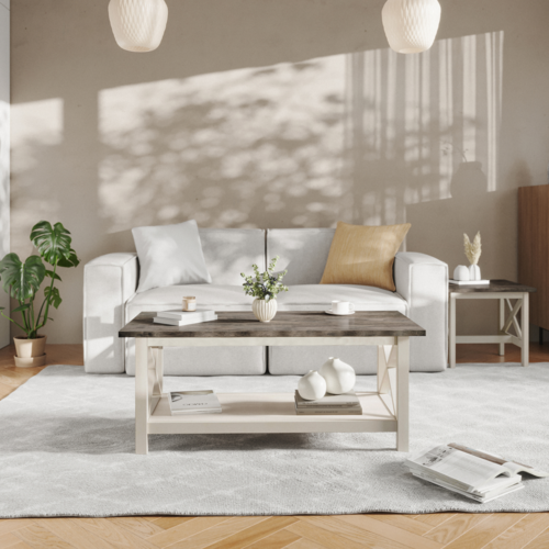 Flash Furniture LFS-2007-GRYWHT-GG 48" Lounge Seating