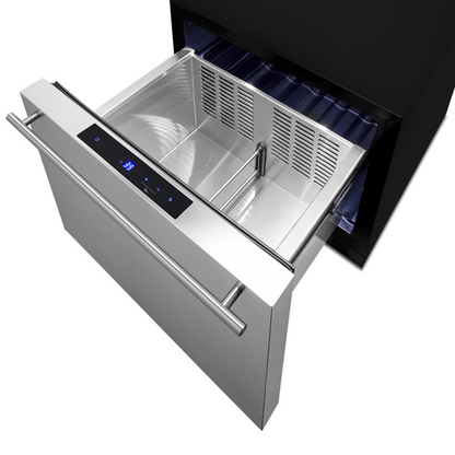 Summit FF1DSS 21 1/2" Solid Door Undercounter Refrigerator