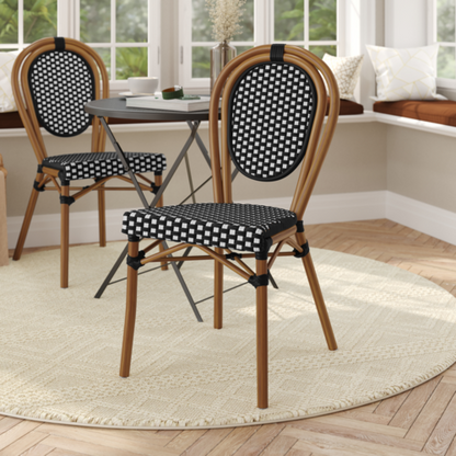 Flash Furniture SDA-AD642002S-BKWH-NAT-GG 35" Dining Chair