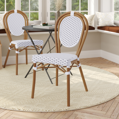 Flash Furniture SDA-AD642002S-WHGY-NAT-GG 18" Dining Chair