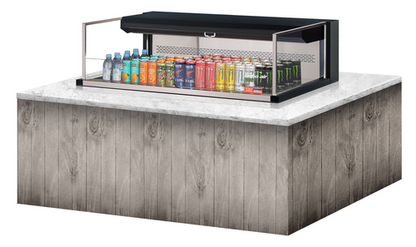 Turbo Air TOM-48L-UF-W(B)-1SI-N 47 7/8" Refrigerated Display Case