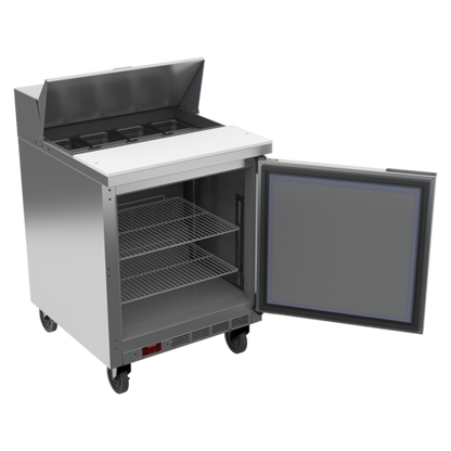 Beverage-Air SPE27HC-B 27" 1 Door 9 Pan Sandwich / Salad Prep Table