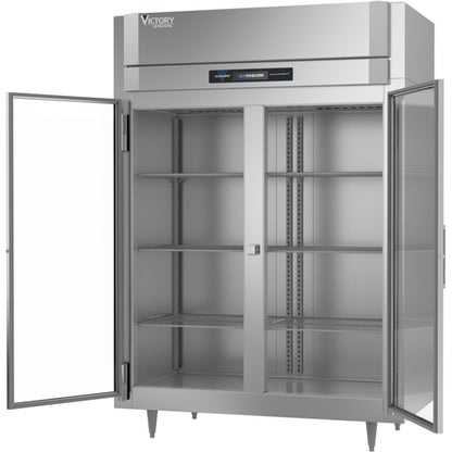 Victory FSA-2D-S1-EW-G-HC 58 3/8" Solid Door Reach-In Freezer