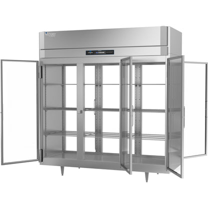 Victory RSA-3D-S1-PT-G-HC 77 3/4" Solid & Glass Door Pass-Thru Refrigerator