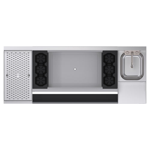 Krowne KR24-W60B-10 60" Underbar Ice Bin / Cocktail Station