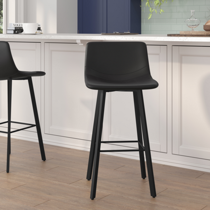 Flash Furniture CH-212069-30-BK-GG 19" Barstool