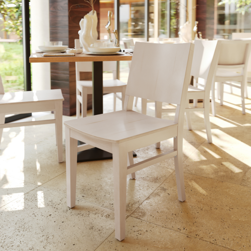 Flash Furniture XU-DG-W0305-ANTWHT-GG 79 3/4" Dining Chair