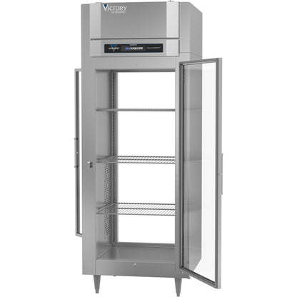 Victory FSA-1D-S1-EW-PT-G-HC 34 1/4" Solid Door Pass-Thru Freezer