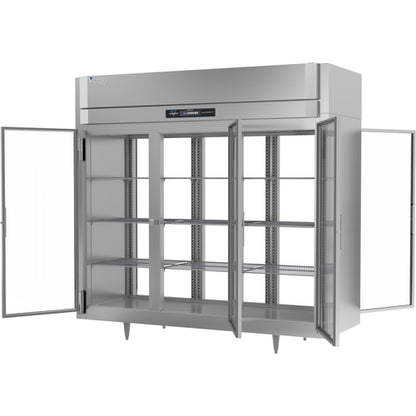 Victory RSA-3D-S1-EW-PT-G-HC 85 1/2" Solid & Glass Door Pass-Thru Refrigerator
