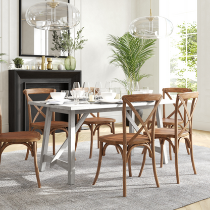 Flash Furniture KER-T-851-WHT-60-GG 36" Dining Table