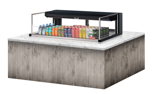 Turbo Air TOM-48L-UFD-W(B)-1SI-N 47 7/8" Refrigerated Display Case