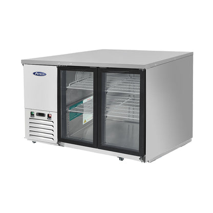 Atosa MBB59GGR 57 3/4" Glass Door Back Bar Cooler