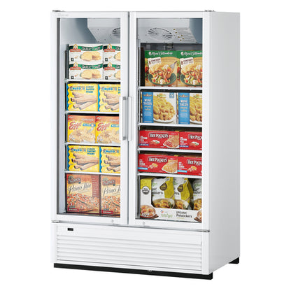 Turbo Air TGF-47SDH-N 51 1/8" 2 Section Freezer Merchandiser