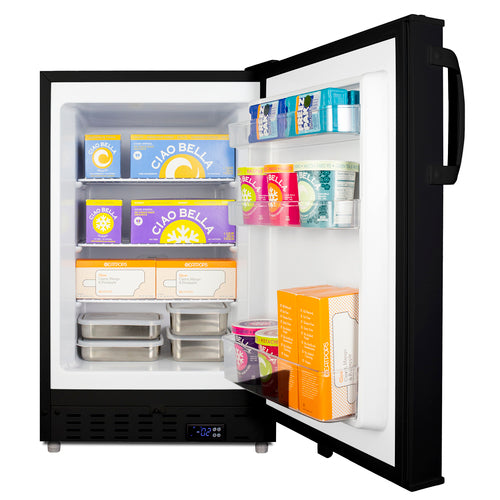 Summit ALFZ37B 19 3/4" Solid Door Undercounter Freezer