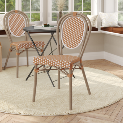 Flash Furniture SDA-AD642002S-NATWH-LTNAT-GG 18" Dining Chair