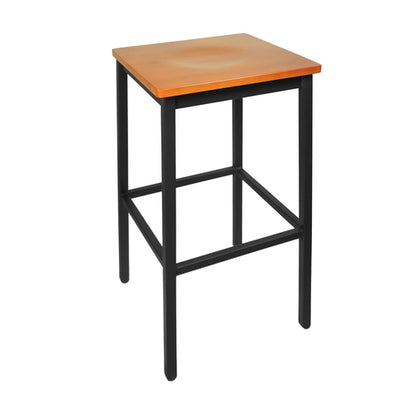 BFM Seating 2510B-SB W 16 1/2" Barstool