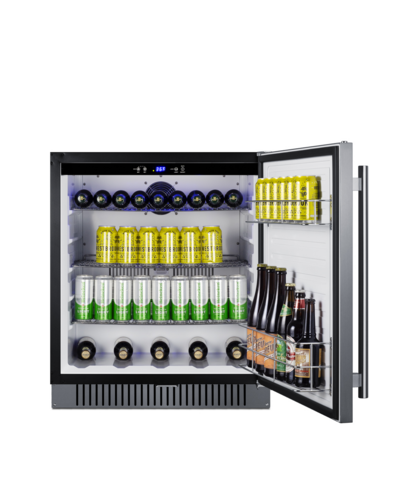 Summit FF27BSSADA 26 3/4" Solid Door Undercounter Refrigerator