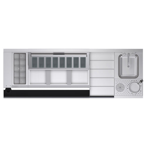 Krowne KR24-MX68B-10 68" Underbar Ice Bin / Cocktail Station