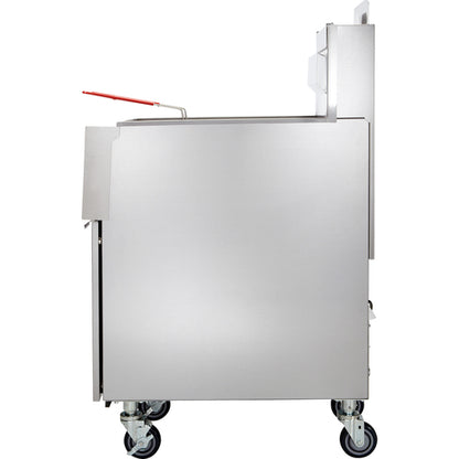 Vulcan 4TR65DF 84" (4) 65 lb Gas Fryer Battery