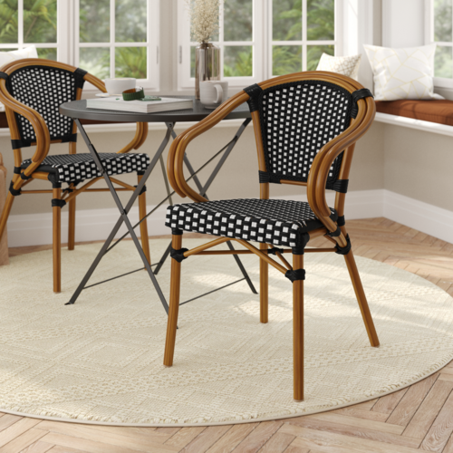 Flash Furniture SDA-ADS642142-BKWH-NAT-GG 12" Dining Chair