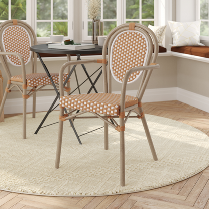 Flash Furniture SDA-AD642002A-NATWH-LTNAT-GG 57 1/2" Dining Chair