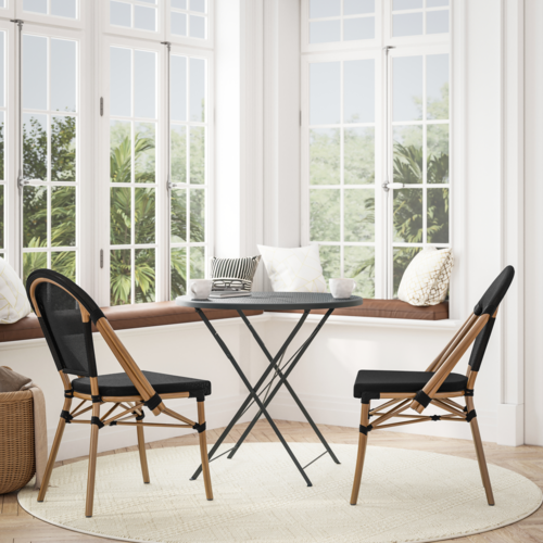 Flash Furniture SDA-AD642107-BK-NAT-GG 18 1/2" Patio Chair