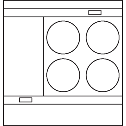Lang R36S-ATFM 36" Electric Heavy Duty Range