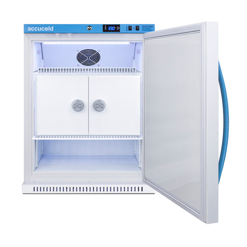 Summit MLRS62BIADAMCLK 23 3/8" Solid Door Undercounter Refrigerator