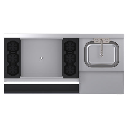 Krowne KR24-W48L-10 48" Underbar Ice Bin / Cocktail Station