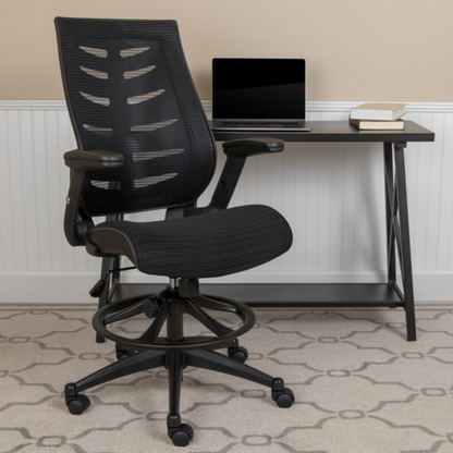 Flash Furniture BL-ZP-809D-BK-GG 28" Dining Chair