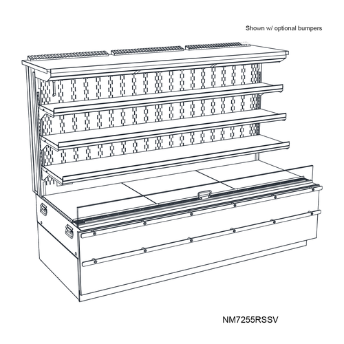 Structural Concepts NM7255RSSV 71 3/4" Refrigerated Display Case