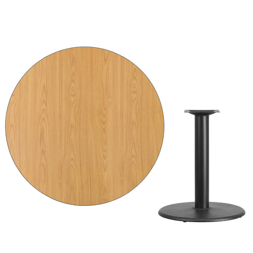 Flash Furniture XU-RD-42-NATTB-TR24-GG Dining Table