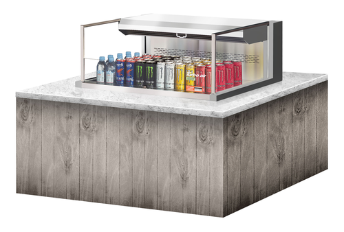 Turbo Air TOM-36L-UF-S-1SI-N 35 3/8" Refrigerated Display Case