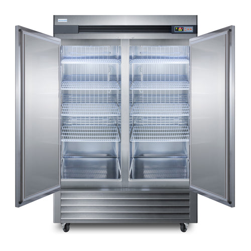 Summit AFS49ML 55 1/4" Solid Door Undercounter Freezer