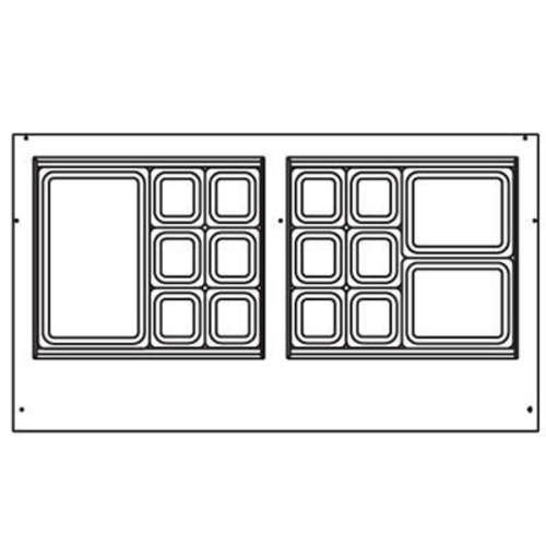 Beverage-Air SPED60HC-24M-2 60" 1 Door 24 Pan Mega Top Sandwich / Salad Prep Table