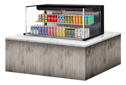 Turbo Air TOM-48L-UF-W(B)-2SI-N 47 7/8" Refrigerated Display Case