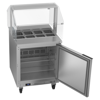 Beverage-Air SPE27HC-SNZ 27" 1 Door 9 Pan Sandwich / Salad Prep Table