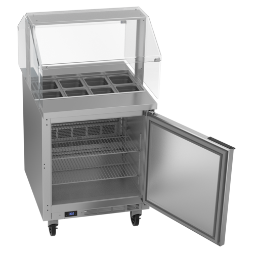 Beverage-Air SPE27HC-SNZ 27" 1 Door 9 Pan Sandwich / Salad Prep Table
